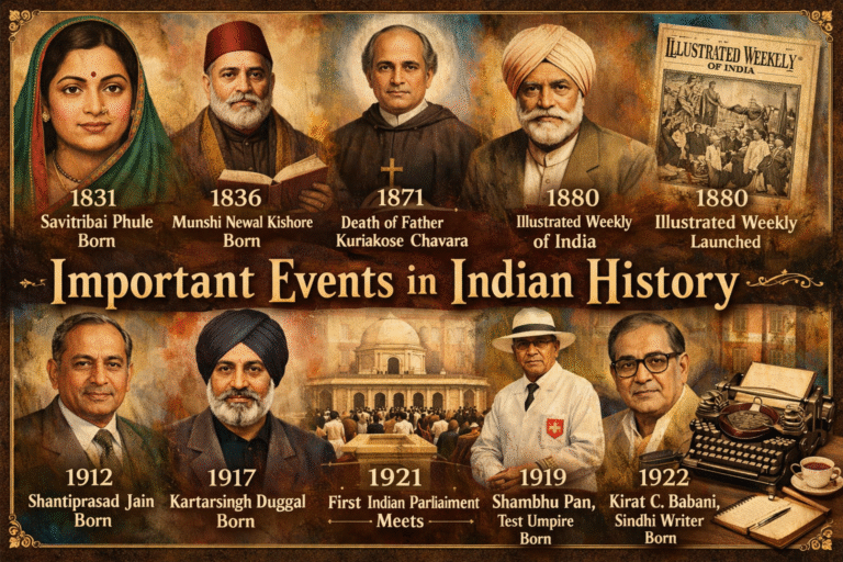 Important Events in Indian History