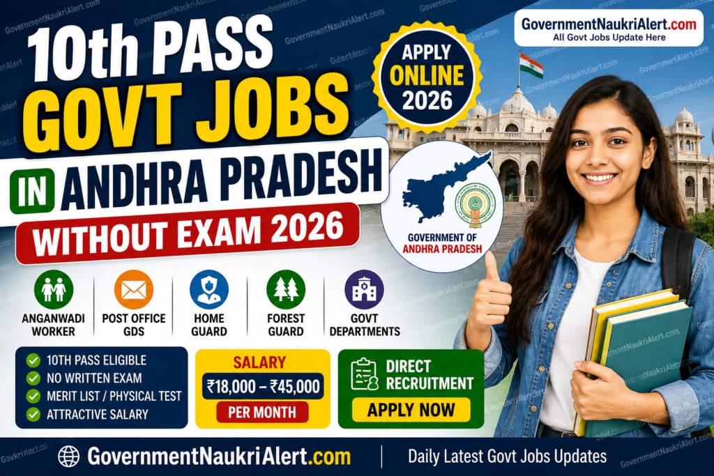 10th Pass Govt Jobs in Andhra Pradesh Without Exam 2026