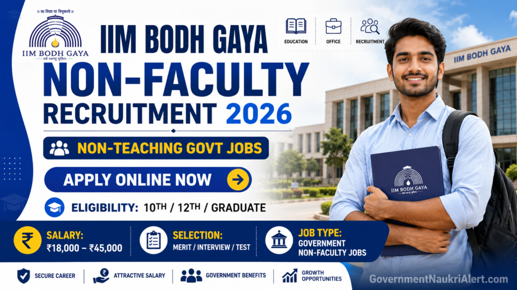 IIM Bodh Gaya Non-Faculty Recruitment 2026