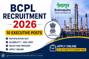 BCPL Recruitment 2026 Notification for 10 Executive Posts