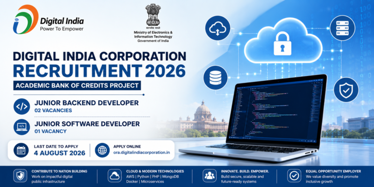 DIC Recruitment 2026: Backend & Software Jobs