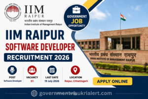IIM Raipur Software Developer Recruitment 2026 notification for Software Developer post. Check eligibility, salary, vacancy, last date and apply online.
