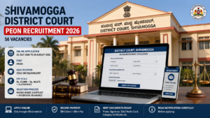 Shivamogga District Court Peon Recruitment 2026