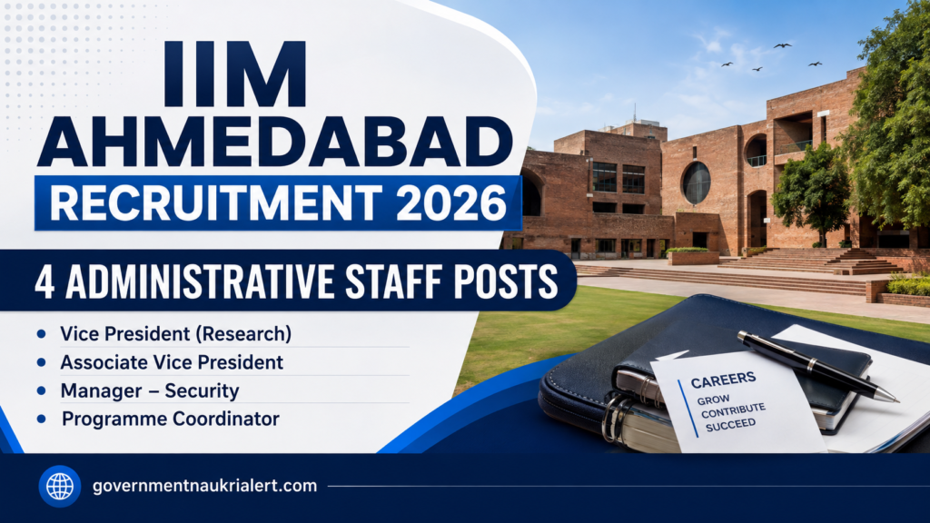 IIM Ahmedabad Recruitment 2026