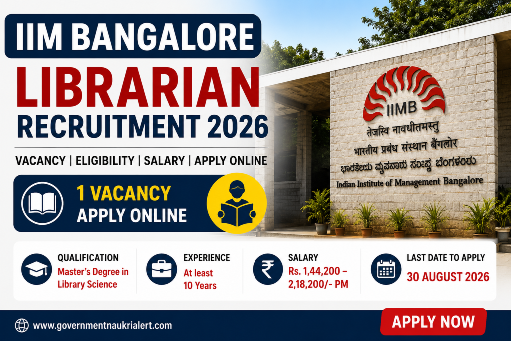 IIM Bangalore Librarian Recruitment 2026