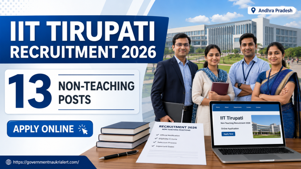 IIT Tirupati Recruitment 2026 – 13 Non-Teaching Posts