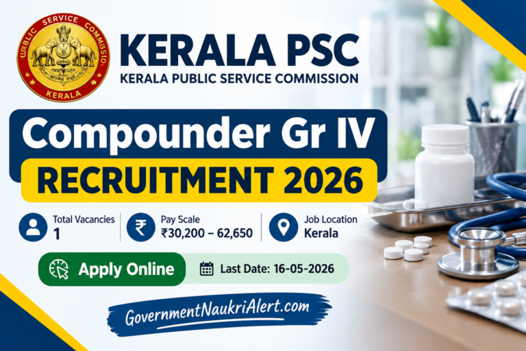 Kerala PSC Compounder Gr IV Recruitment 2026